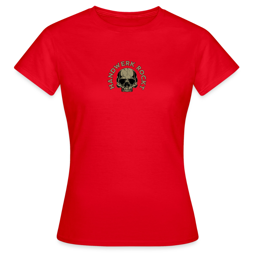 Frauen T-Shirt "Handwerk-Rockt" (beidseitig bedruckt)