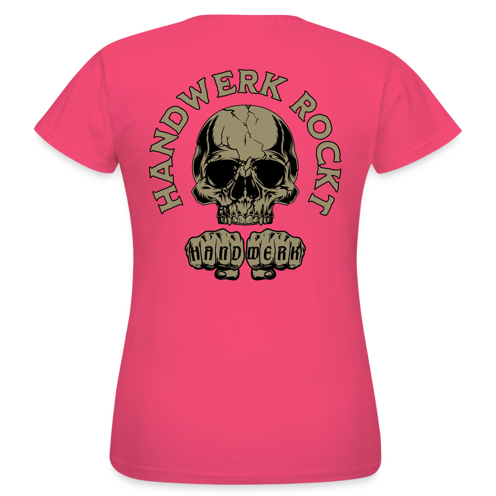 Frauen T-Shirt "Handwerk-Rockt" (beidseitig bedruckt)