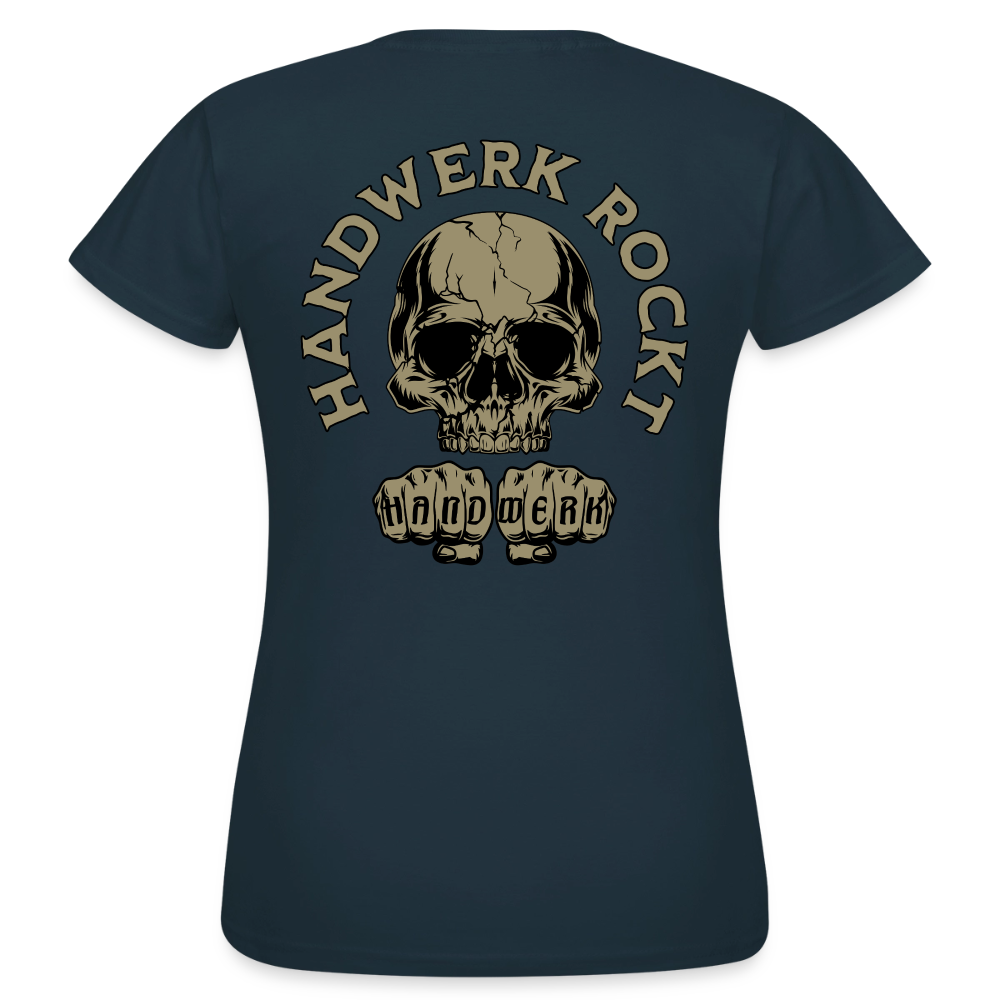 Frauen T-Shirt "Handwerk-Rockt" (beidseitig bedruckt)