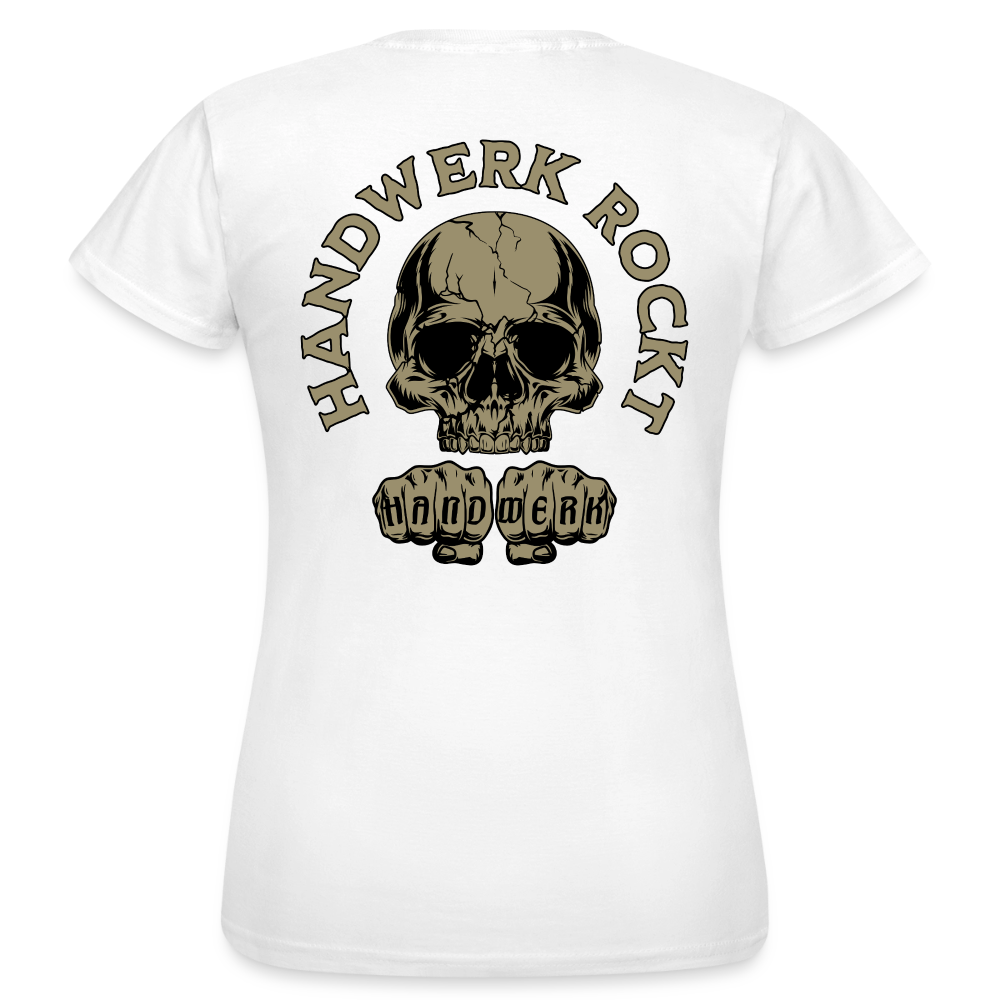 Frauen T-Shirt "Handwerk-Rockt" (beidseitig bedruckt)