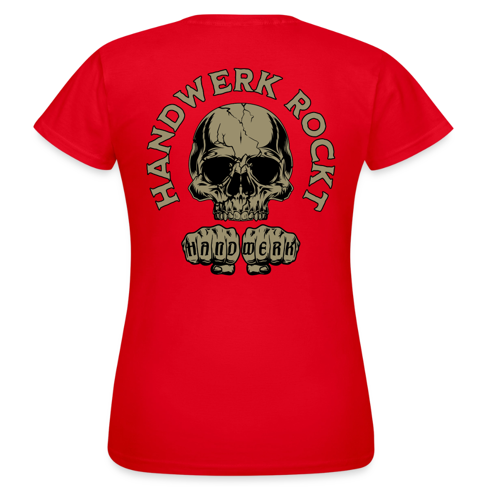 Frauen T-Shirt "Handwerk-Rockt" (beidseitig bedruckt)