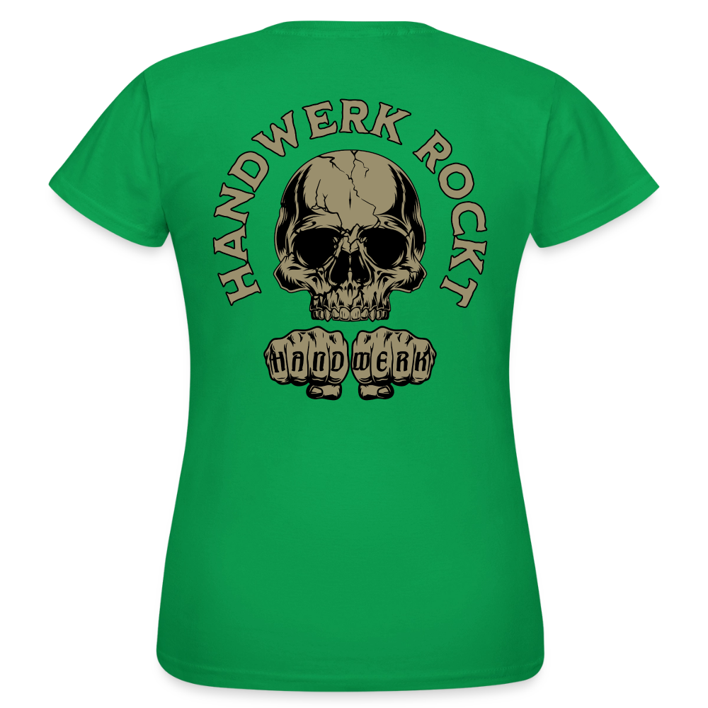 Frauen T-Shirt "Handwerk-Rockt" (beidseitig bedruckt)