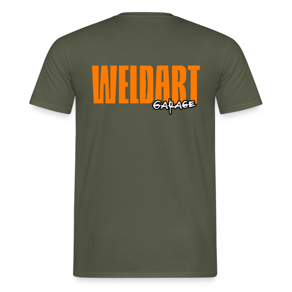 Unisex T-Shirt "Weldart Garage" | beidseitig bedruckt