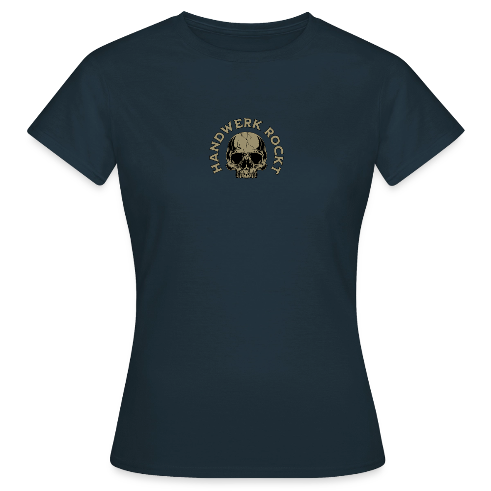 Frauen T-Shirt "Handwerk-Rockt" (beidseitig bedruckt)