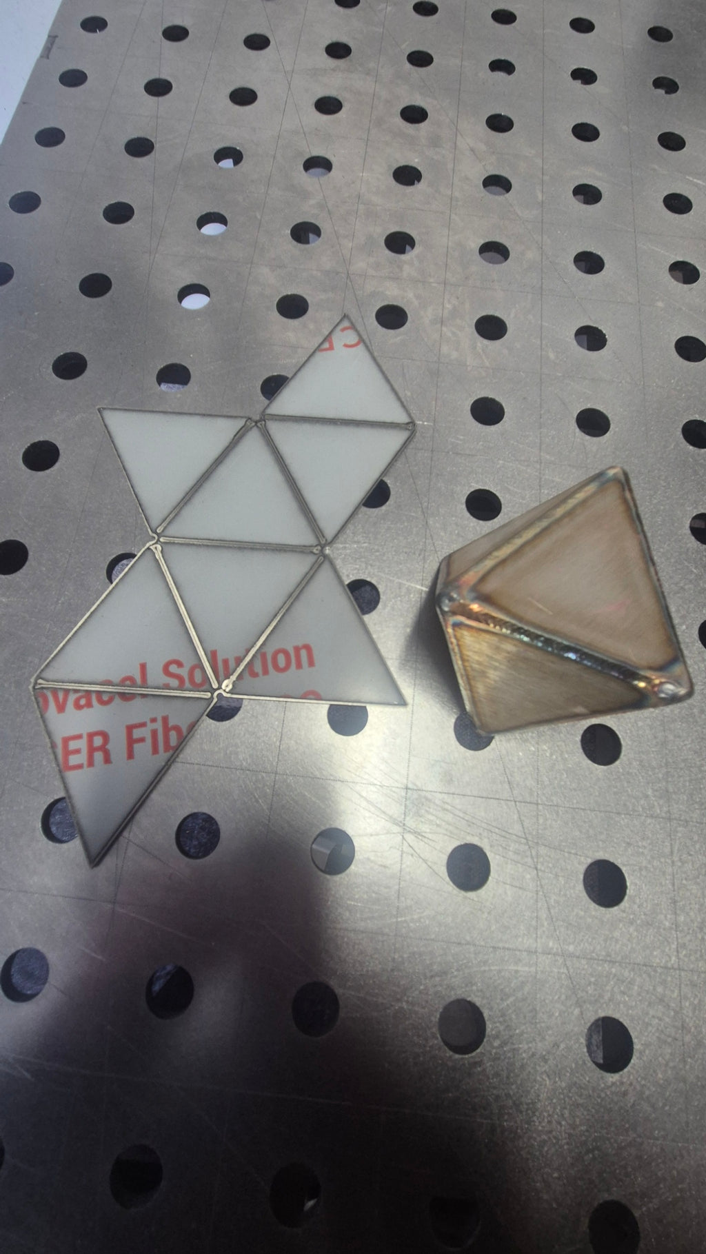 Schweiß-Challenge: VA Oktaeder „Easy-Fold“ – 2mm Edelstahl 75mm