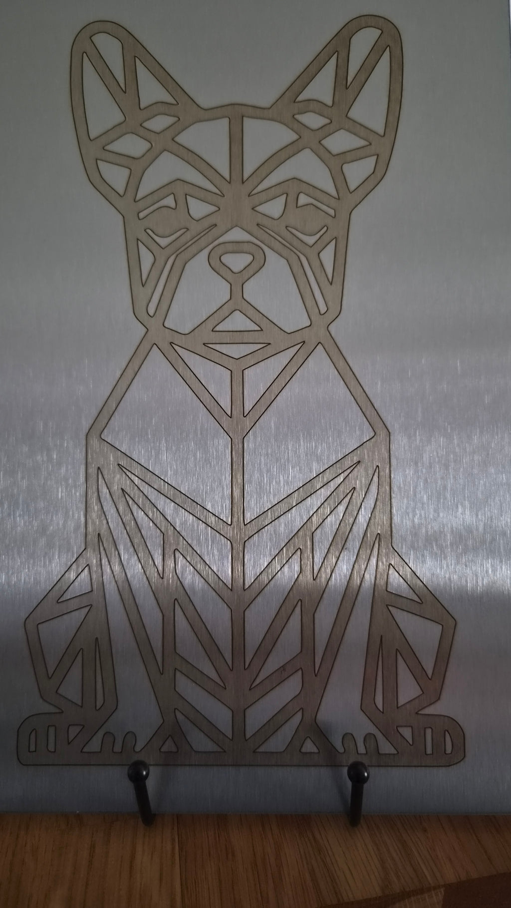 Weldart Edelstahl Übungsblech „Geometric Bulli“ – 300x200mm (3mm K240 geschliffen)