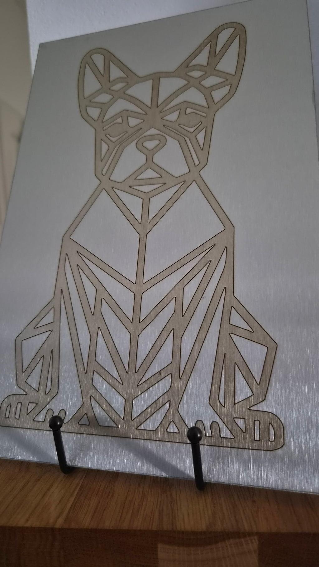 Weldart Edelstahl Übungsblech „Geometric Bulli“ – 300x200mm (3mm K240 geschliffen)
