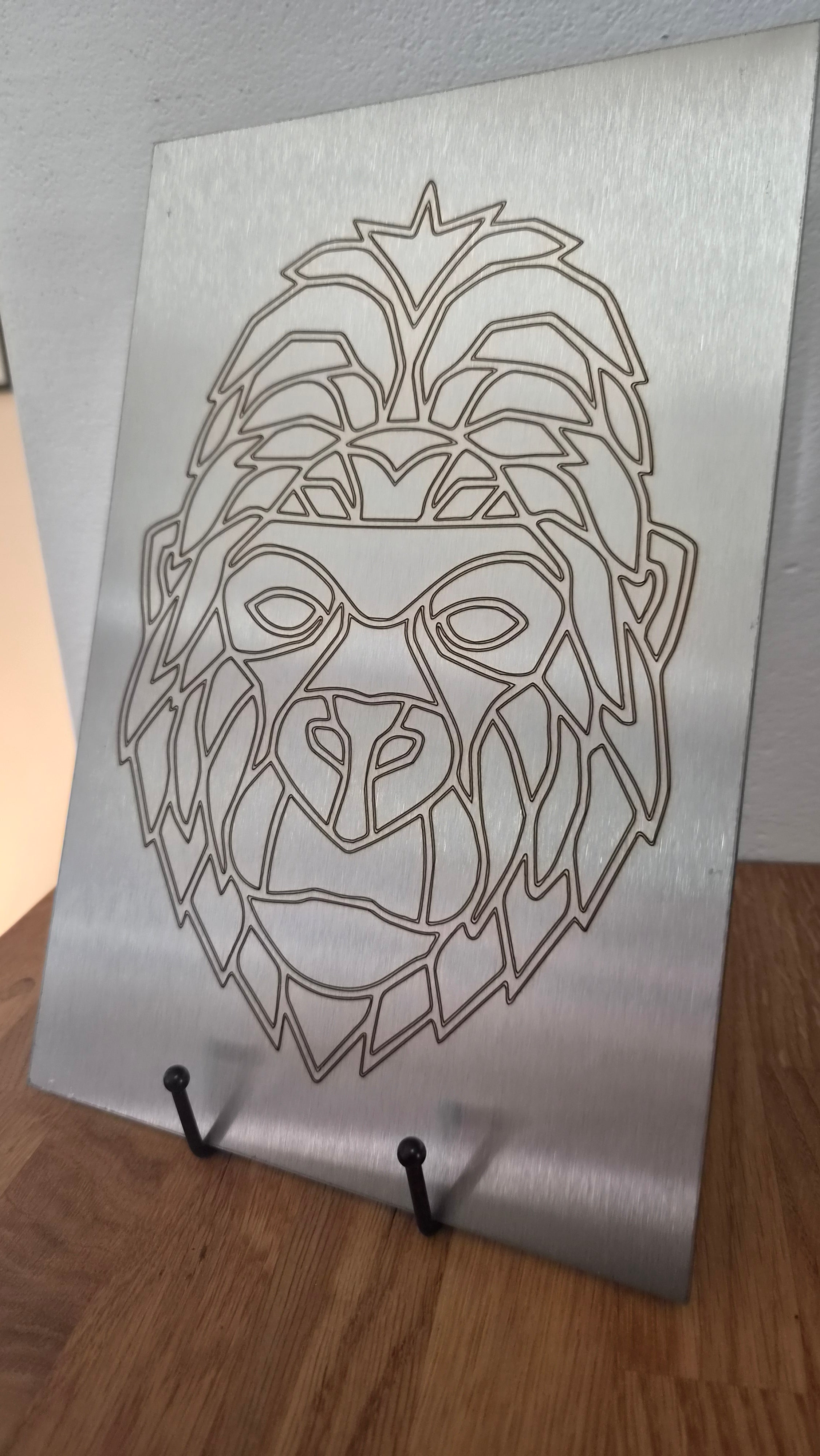 WAG Weld Art Schweiß-Übungsplatte „Gorilla“ – 3mm Edelstahl (V2A K240)