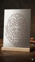 WAG Weld Art Schweiß-Übungsplatte „Gorilla“ – 3mm Edelstahl (V2A K240)