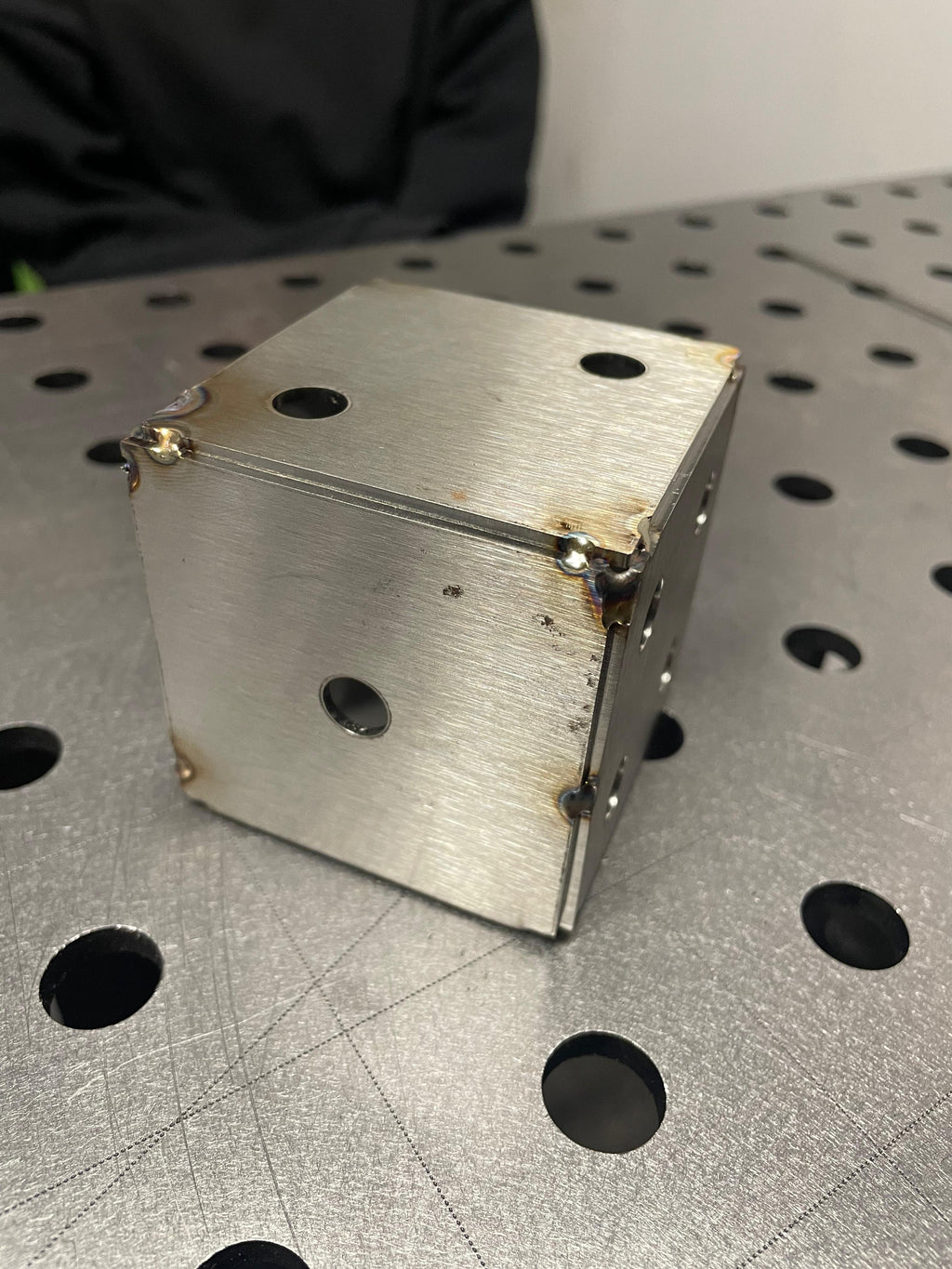 Schweiß-Übungs-Würfel „Easy-Fold“ – 2mm Edelstahl (VA) 65mm/65mm