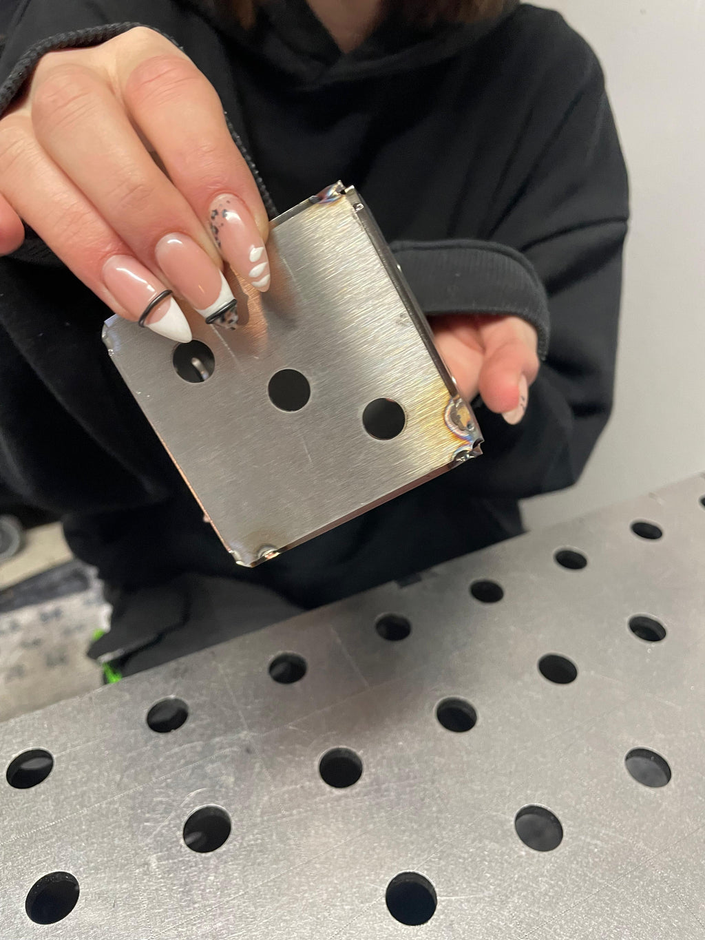 Schweiß-Übungs-Würfel „Easy-Fold“ – 2mm Edelstahl (VA) 65mm/65mm